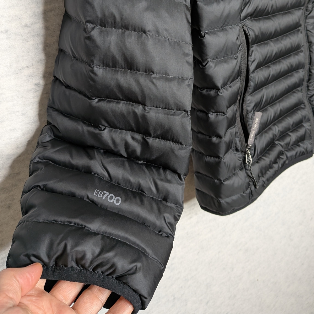 Eddie Bauer Men's EB700 Black Down Puffer Jacket Sz TL - Picture 4 of 14